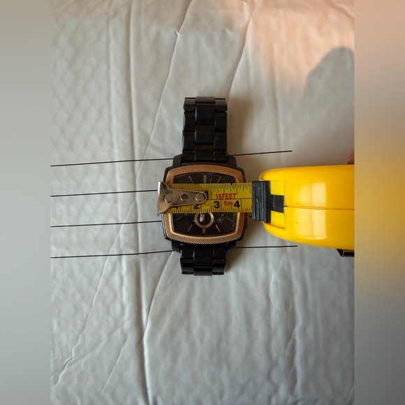 Fossil Watch Chronograph Stainless Steel Rose Gold Tone Black - Picture 12 of 15